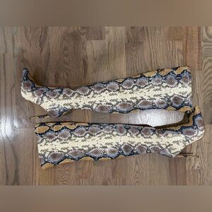 Steve Madden Snake Print Ankle Boots